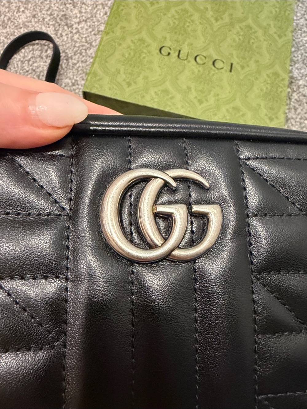 Gucci Marmont Mini Matelassé Leather Crossbody with Silver Hardware - Picture 9 of 13